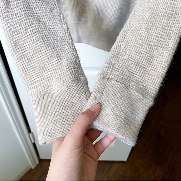 Jenni Kayne Cashmere Thermal Crewneck Oatmeal Small GUC - Picture 5 of 7